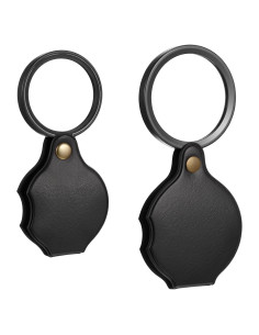 Lupa de Bolsillo WLLHYF 10X/20X Plegable y Rotativa