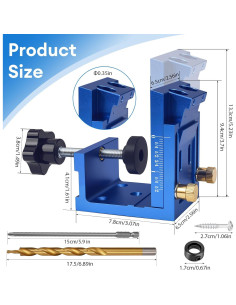 Plantilla de Agujeros en Ángulo PreTidy - Aluminio Ajustable 2