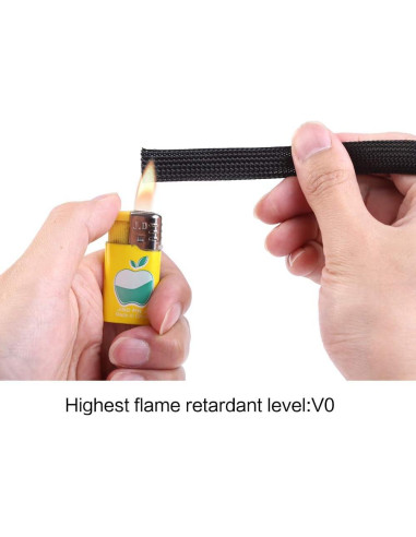 Funda Trenzada Expandible Keco 1/2" 30.48m Negro PET