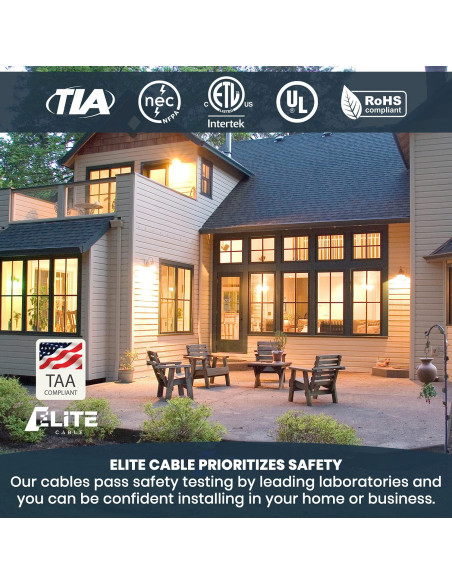 Cable Riser Blindado Cat6 Elite Infinity 1000 pies 550MHz Naranja