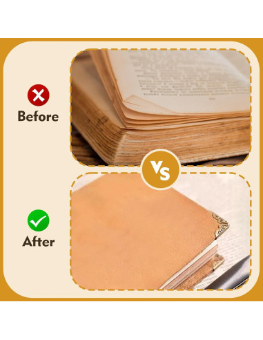 Paquete de 96 Protectores de Esquinas de Metal FLATRI para Libros