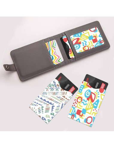 Mangas Bloqueadoras RFID GJPINYIYI, Paquete de 12, Diseño Geométrico