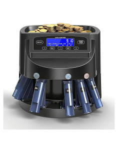 Contador de Monedas DGOOH A01 con Pantalla LCD, 300 Monedas