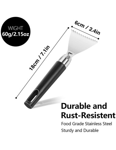 Removedor de Escamas de Pescado Esteopt 304A Acero Inoxidable