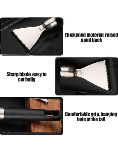 Removedor de Escamas de Pescado Esteopt 304A Acero Inoxidable