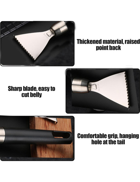 Removedor de Escamas de Pescado Esteopt 304A Acero Inoxidable