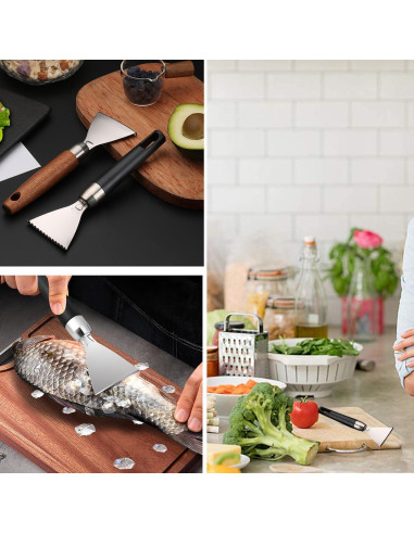 Removedor de Escamas de Pescado Esteopt 304A Acero Inoxidable