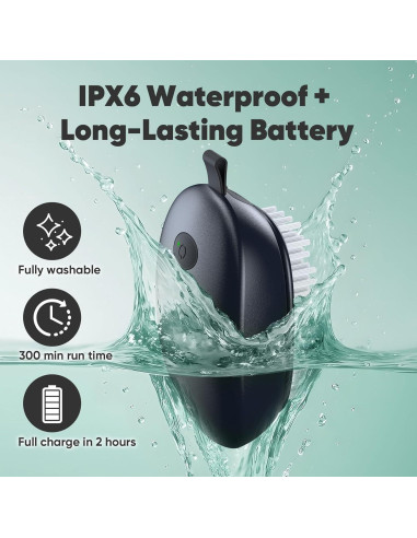 Cepillo Eléctrico de Limpieza de Frutas y Verduras EKZ, 3 Modos