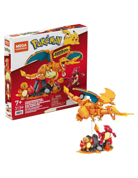 Set de Construcción Pokémon MEGA Charmander 313 Piezas
