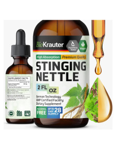 Tintura de Ortiga BioKrauter 60 ml - Suplemento Vegano Urinario