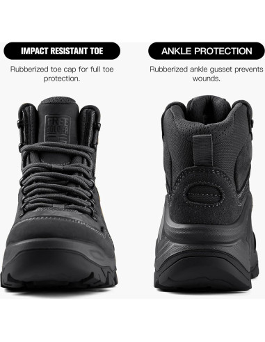 Botas Tácticas Impermeables Free Soldier para Hombre 7 Negro