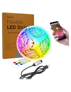 Tira LED RGB 4.57m WENICE para TV 55-65" con control remoto