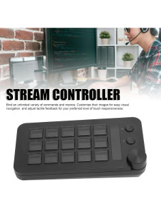 Controlador de Transmisión Wisoqu 15 Teclas Macro Personalizables 2