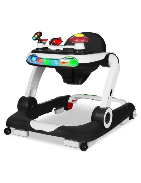 Andador 6 en 1 TODEFULL Negro con Altura y Velocidad Ajustables