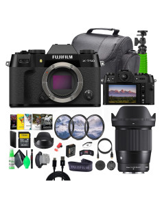 Cámara Digital Sin Espejo Fujifilm X-T50 + Lente Sigma 16mm + Accesorios
