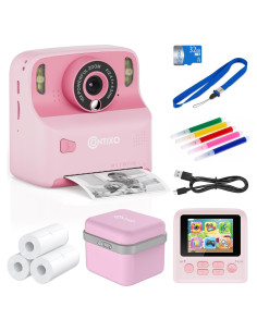 Cámara Instantánea Contixo KC2A Rosa 12MP Video 1080P Niños