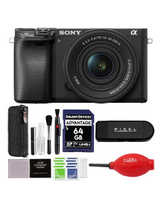 Cámara Sin Espejo Sony Alpha 6400 con Lente 16-50mm y Accesorios