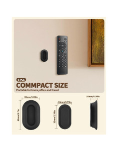 Soporte Magnético para Control Remoto 6 Paquetes Amazyc Negro 2