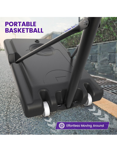 Aro de Baloncesto Portátil ALBERTO Ajustable 1.58-3.05m