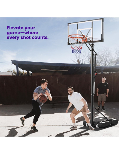 Aro de Baloncesto Portátil ALBERTO Ajustable 1.58-3.05m