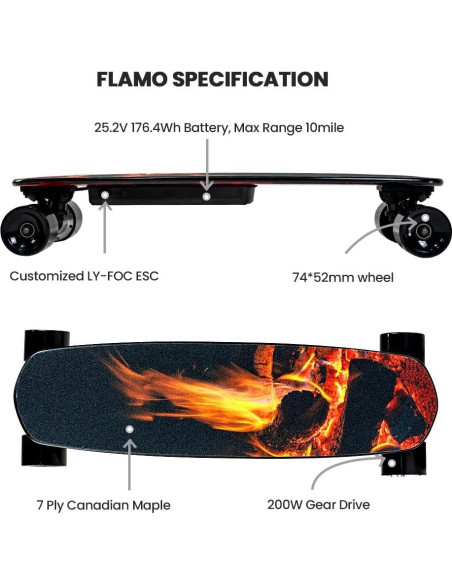 Patineta Eléctrica UDITER Flamo 21Km/h 4 Velocidades