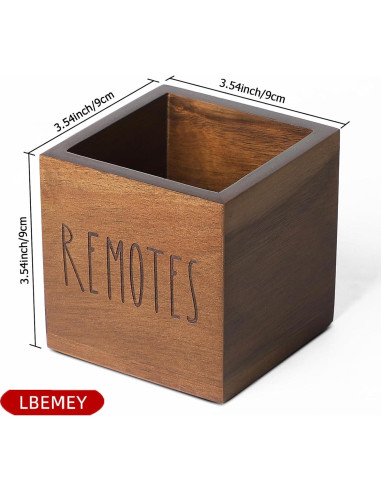Soporte de Control Remoto de Madera de Acacia LBEMEY - Marrón