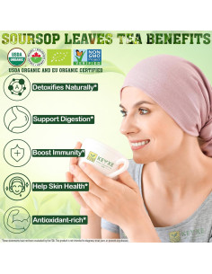 Té de Hojas de Guanábana Orgánico KEYXE 50 Bolsas Ecológicas 2