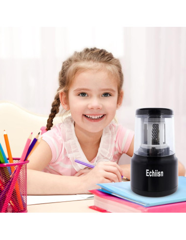 Sacapuntas Eléctrico Echiisn SN8103, Afilado Rápido y Potente