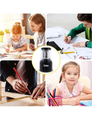 Sacapuntas Eléctrico Echiisn SN8103, Afilado Rápido y Potente