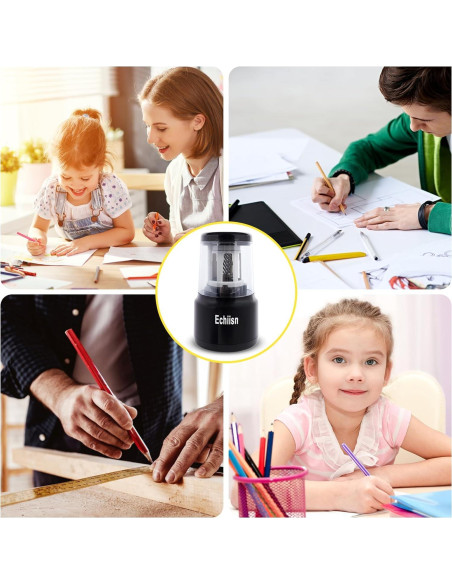 Sacapuntas Eléctrico Echiisn SN8103, Afilado Rápido y Potente