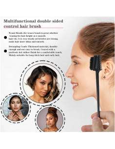 Set de 5 Cepillos para Bordes de Cabello BOHUIZ - Doble Cara 2