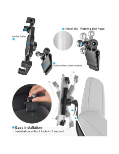 Soporte para Tablet Tesla Model Y/S/X - Ajustable 4.7-13" 2