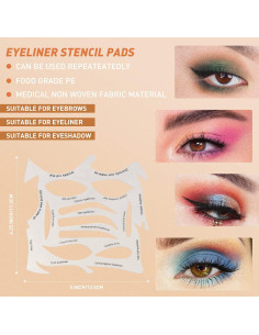 Plantillas de Maquillaje YAFIYGI para Delineador y Sombra 2