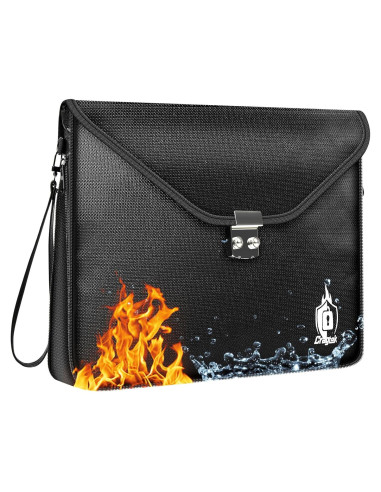 Bolsa de Documentos a Prueba de Fuego Cragtek 42x31cm Impermeable