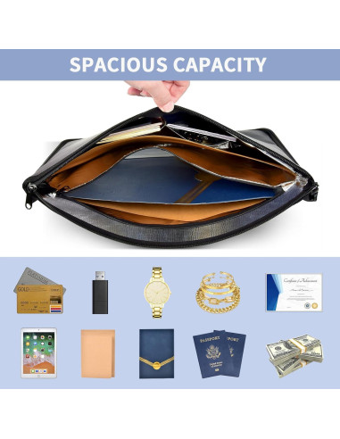 Bolsa de Documentos a Prueba de Fuego Cragtek 42x31cm Impermeable