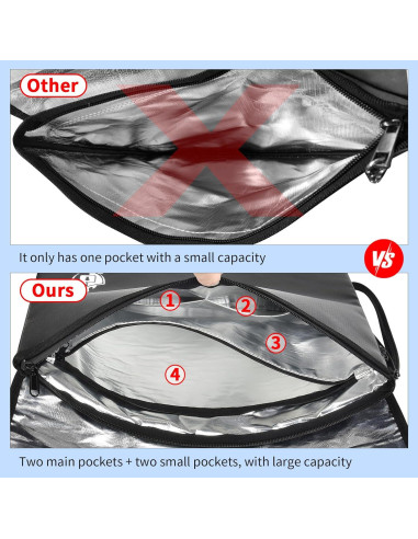 Bolsa de Documentos a Prueba de Fuego Cragtek 42x31cm Impermeable