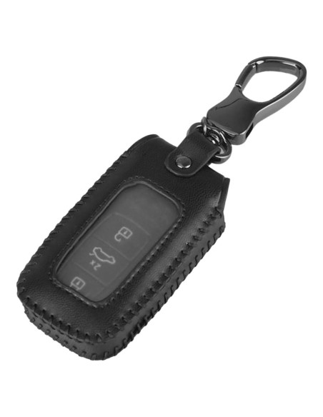 Funda de Llave de Coche Zipelo de Cuero Antideslizante 9x5cm