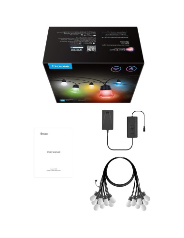 Luces de Cadena Inteligentes Govee H7020 14.63m RGBIC IP65