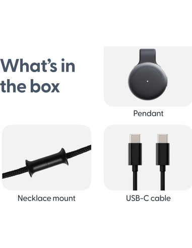 Colgante Grabadora de Voz AI Limitless LS-PT-01 Resistente al Agua