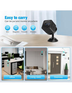 Cámara Oculta YISPK AS02 Mini 1080P HD con WiFi y Visión Nocturna 2