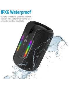 Altavoz Bluetooth AT&T Essentials 10W Impermeable Negro 2