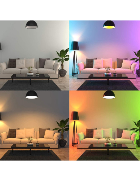 Bombillas LED RGB 10W Vgogfly E26 Control Remoto 2 Unidades