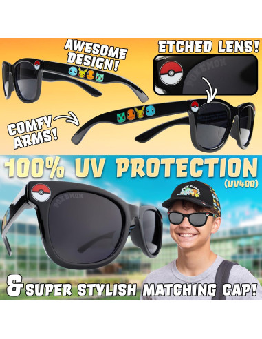 Gorra de béisbol Get Trend para niños 4-12 años + gafas UV