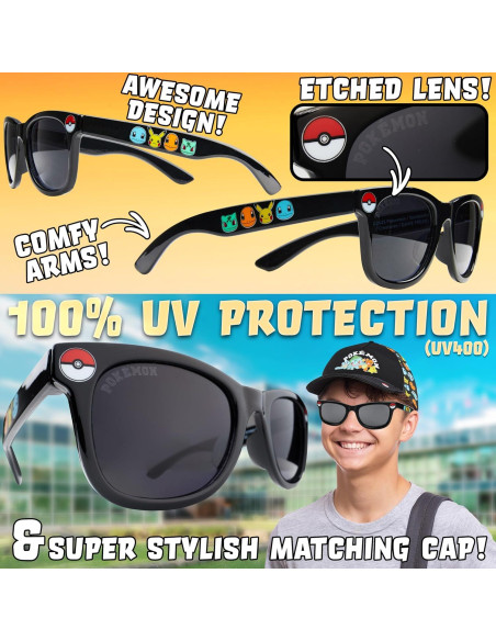 Gorra de béisbol Get Trend para niños 4-12 años + gafas UV