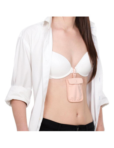 Bolsa Oculta Antirrobo Pacsafe Coversafe S25 Rosa Orquídea