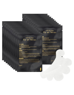 Juego de 100 pares de almohadillas de gel YS para ojos - Negro