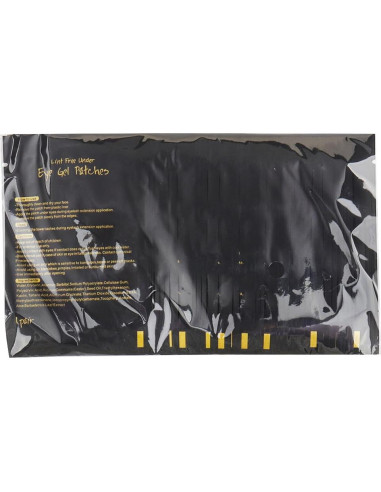 Juego de 100 pares de almohadillas de gel YS para ojos - Negro