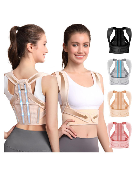 Corrector de Postura Fit Geno XS/S Beige - Alivio Dolor Espalda