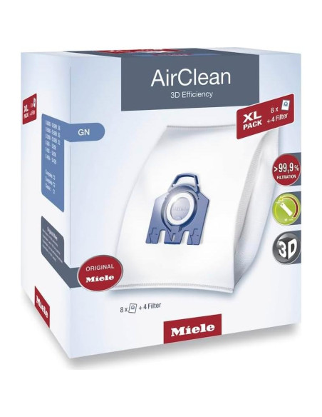 Bolsas de Aspiradora Miele AirClean 3D GN - Paquete de 8