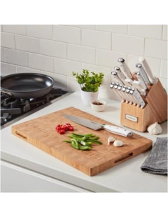 Tabla de Cortar Reversible Cuisinart de Bambú 43 cm con Mangos 2